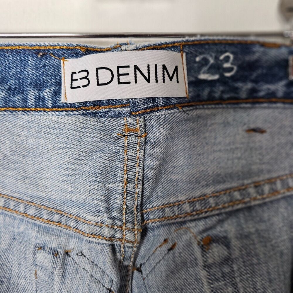 EB Denim Levi's 501 Unraveled Pocket & Hem Highrise Split Hem Button Fly Jean 23 - Picture 8 of 12